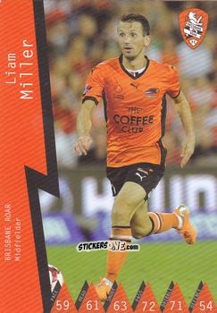 Sticker Liam Miller - Football Australia Trading Cards 2014-2015 n. 21 - Tap'N'Play