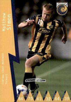 Figurina Matthew Simon - Football Australia Trading Cards 2014-2015 n. 37 - Tap'N'Play