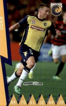 Sticker Mitchell Duke - Football Australia Trading Cards 2014-2015 n. 38 - Tap'N'Play