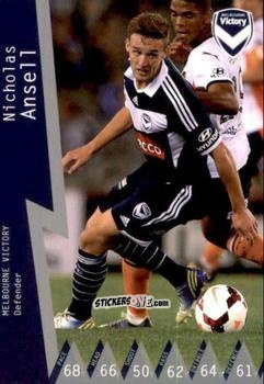 Sticker Nicholas Ansell - Football Australia Trading Cards 2014-2015 n. 63 - Tap'N'Play