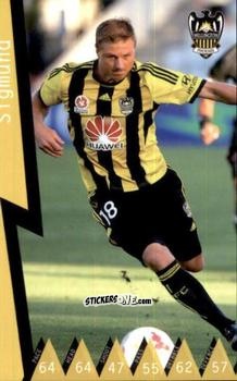Sticker Benjamin Sigmund - Football Australia Trading Cards 2014-2015 n. 107 - Tap'N'Play