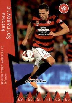 Cromo Matthew Spiranovic - Football Australia Trading Cards 2014-2015 n. 130 - Tap'N'Play