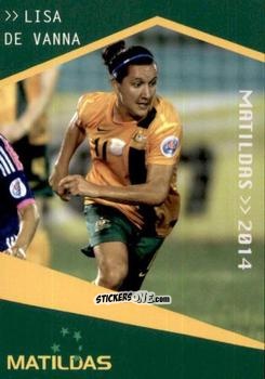 Cromo Lisa De Vanna - Football Australia Trading Cards 2014-2015 n. 141 - Tap'N'Play