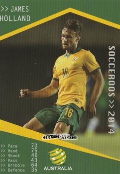 Figurina James Holland - Football Australia Trading Cards 2014-2015 n. 157 - Tap'N'Play