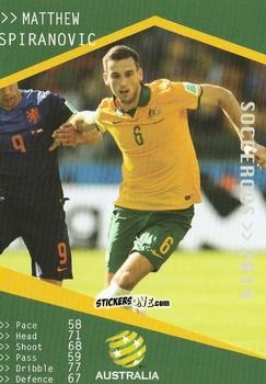 Cromo Matthew Spiranovic - Football Australia Trading Cards 2014-2015 n. 169 - Tap'N'Play