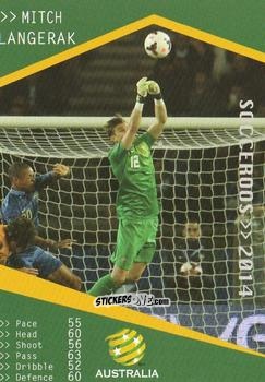 Cromo Mitch Langerak - Football Australia Trading Cards 2014-2015 n. 171 - Tap'N'Play