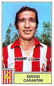Cromo Sergio Carantini - Calciatori 1971-1972 n. 154 - Panini