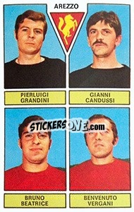 Sticker Grandini / Candussi / Beatrice / Vergani - Calciatori 1971-1972 n. 367 - Panini