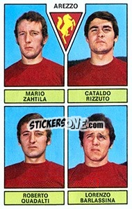 Sticker Mario Zahtila / Rizzuto / Roberto Quadalti / Barlassina - Calciatori 1971-1972 n. 370 - Panini