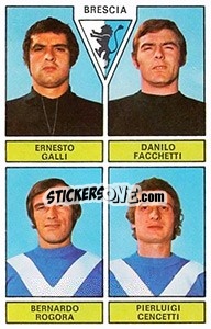 Figurina Galli / Facchetti / Rogora / Cencetti - Calciatori 1971-1972 n. 377 - Panini