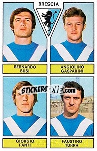 Cromo Busi / Gasparini / Fanti / Turra - Calciatori 1971-1972 n. 378 - Panini