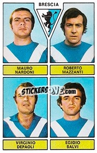 Figurina Nardoni / Mazzanti / Depaoli / Salvi - Calciatori 1971-1972 n. 379 - Panini