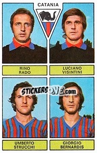 Cromo Rado / Visintini / Strucchi / Bernardis - Calciatori 1971-1972 n. 382 - Panini