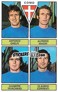Figurina Ghelfi / Magni / Trinchero / Correnti - Calciatori 1971-1972 n. 393 - Panini
