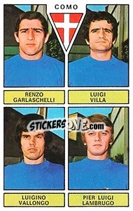 Figurina Garlaschelli / Villa / Vallongo / Lambrugo - Calciatori 1971-1972 n. 394 - Panini