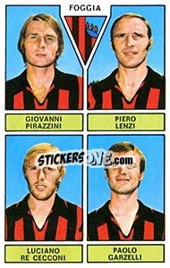 Figurina Pirazzini / Lenzi / Re Cecconi / Garzelli - Calciatori 1971-1972 n. 398 - Panini