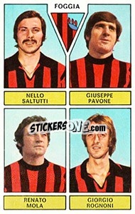 Figurina Saltutti / Pavone / Mola / Rognoni - Calciatori 1971-1972 n. 399 - Panini