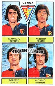 Figurina Turone / Benini / Derlin / Bittolo - Calciatori 1971-1972 n. 403 - Panini