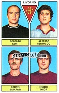 Cromo Gori / Bertucco / Baiardo / Onor - Calciatori 1971-1972 n. 412 - Panini