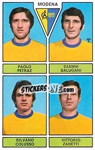 Cromo Petraz / Balugani / Colusso / Zanetti - Calciatori 1971-1972 n. 418 - Panini