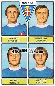 Figurina Grossetti / Calloni / Benigni / Bertoni - Calciatori 1971-1972 n. 430 - Panini