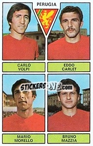 Cromo Volpi / Carlet / Morello / Mazzia - Calciatori 1971-1972 n. 438 - Panini