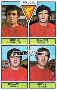 Cromo Martelossi / Tinaglia / Urban / Traini - Calciatori 1971-1972 n. 439 - Panini