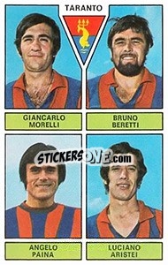 Cromo Morelli / Beretti / Paina/ Aristei - Calciatori 1971-1972 n. 459 - Panini