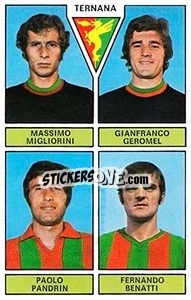 Cromo Migliorini / Geromel / Pandrin / Benatti - Calciatori 1971-1972 n. 462 - Panini