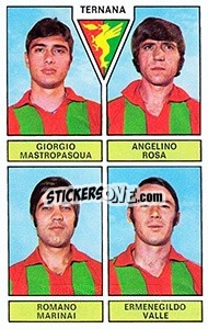 Cromo Mastropasqua / Rosa / Marinai / Valle - Calciatori 1971-1972 n. 463 - Panini