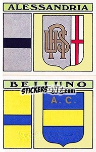 Figurina Scudetto Alessandria / Belluno - Calciatori 1971-1972 n. 466 - Panini