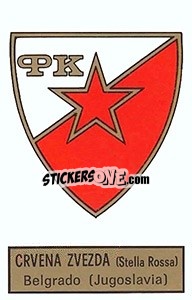 Figurina Scudetto Crvena Zvezda - Red Star Belgrade - Calciatori 1971-1972 n. 569 - Panini