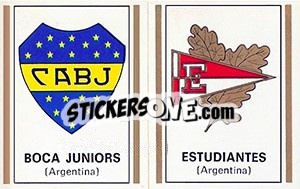 Figurina Scudetto Boca Juniors / Estudiantes - Calciatori 1971-1972 n. 591 - Panini