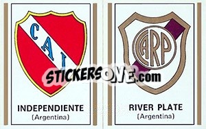Figurina Scudetto Independiente / River Plate - Calciatori 1971-1972 n. 592 - Panini