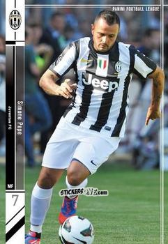 Sticker Simone Pepe - Football League 2013. PFL01 n. 17 - Panini