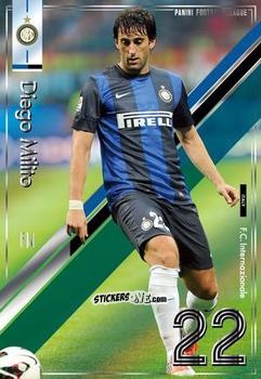 Sticker Diego Milito - Football League 2013. PFL01 n. 33 - Panini