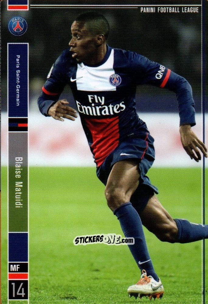 Cromo Blaise Matuidi - Football League 2014. PFL07 n. 71 - Panini