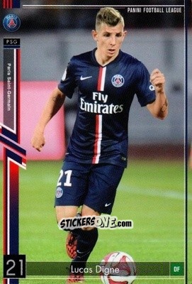 Cromo Lucas Digne - Football League 2015. PFL09 n. 69 - Panini