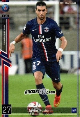 Cromo Javier Pastore - Football League 2015. PFL09 n. 73 - Panini