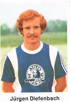 Sticker Jurgen Diefenbach - Fussball 1976-1977 n. 162 - Bergmann
