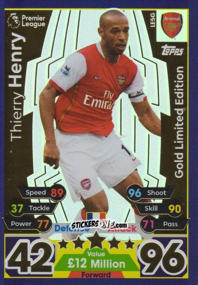 Cromo Thierry Henry - English Premier League 2017-2018. Match Attax Extra n. LE5G - Topps