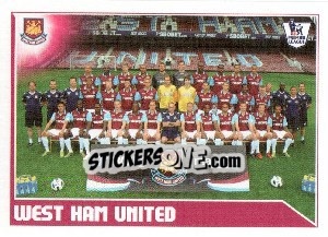 Cromo West Ham United Team - Premier League Inglese 2010-2011 n. 374 - Topps
