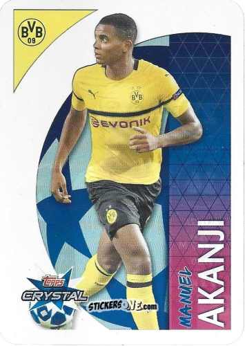Figurina Akanji - UEFA Champions League 2018-2019. Crystal n. 32 - Topps