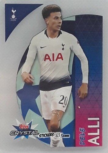 Sticker Dele Alli - UEFA Champions League 2018-2019. Crystal n. 49 - Topps