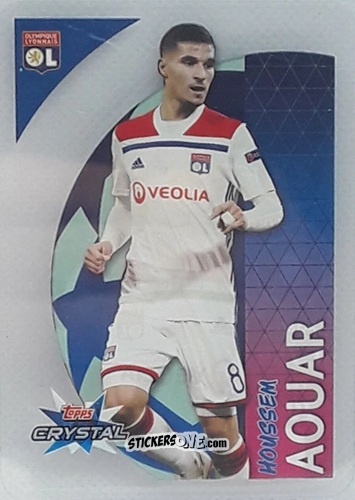 Cromo Houssem Aouar - UEFA Champions League 2018-2019. Crystal n. 84 - Topps