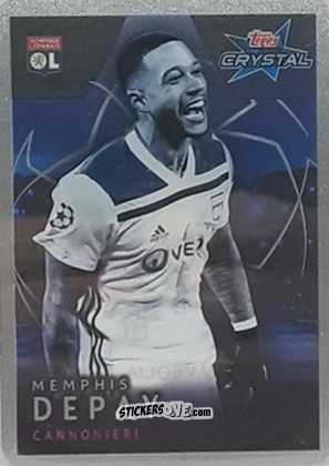 Figurina Memphis Depay - UEFA Champions League 2018-2019. Crystal n. 117 - Topps