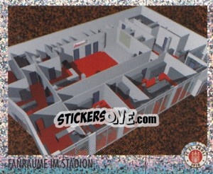 Cromo Fanräume im Stadion (Glitzer) - St. Pauli 2010-2011 n. 201 - Panini