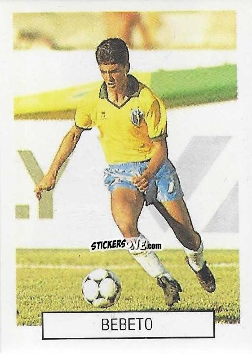 Figurina Bebeto - Fotboll VM 90 n. 158 - Semic