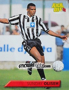 Cromo Sunday Oliseh - Calcio 1999-2000. Kick Off n. 69 - Merlin