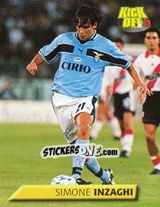 Cromo Simone Inzaghi - Calcio 1999-2000. Kick Off n. 85 - Merlin